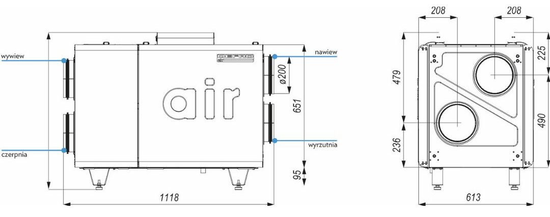 rysunek-techniczny-rekuperator-defro-drx-plus-h