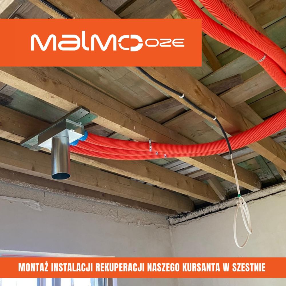 montaż rekuperacji po kursie malmo oze