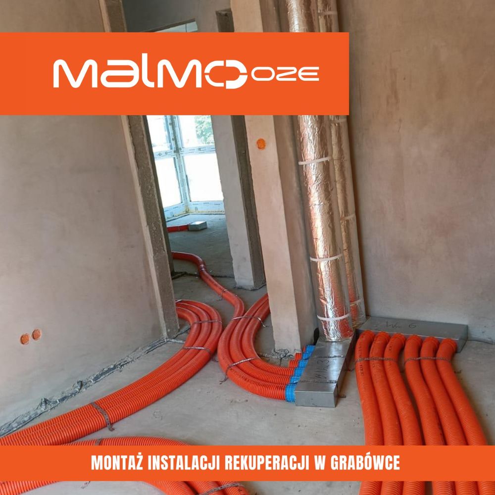 montaż rekuperacji w Grabówce