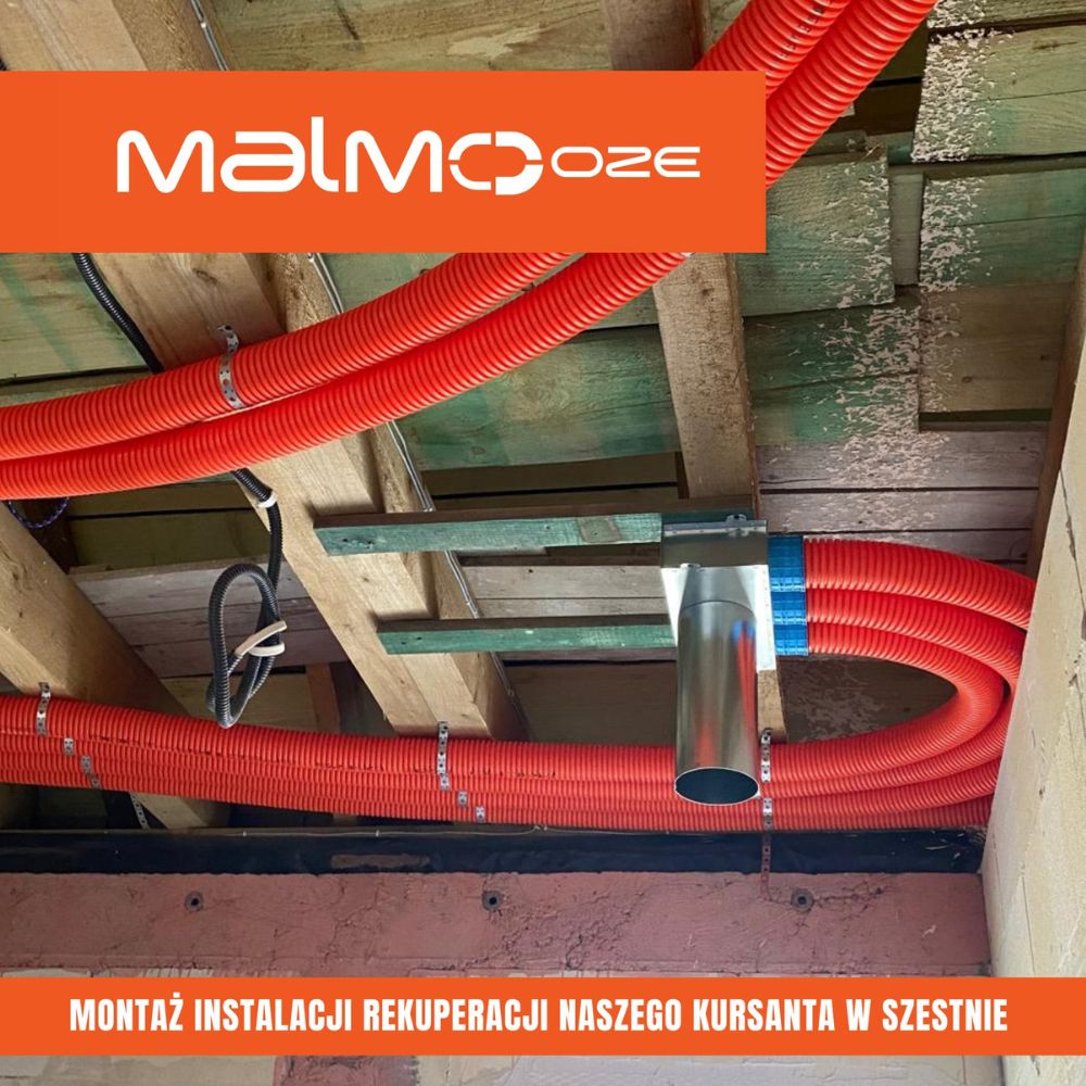 rekuperacja zrób to sam - montaż kursanta