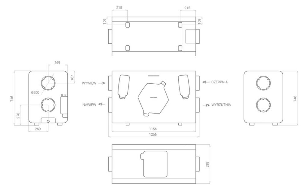 thessla-green-airpack4h-rekuperator-wymiary