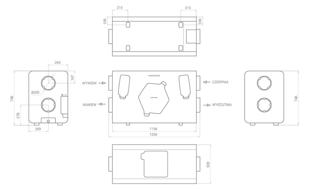 thessla-green-airpack4h-rekuperator-wymiary