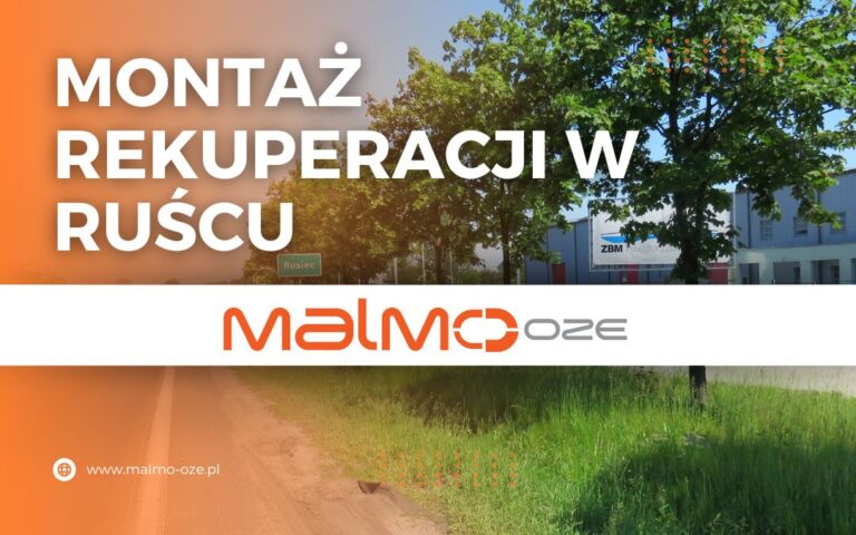 Montaż rekuperacji w miejscowości Rusiec
