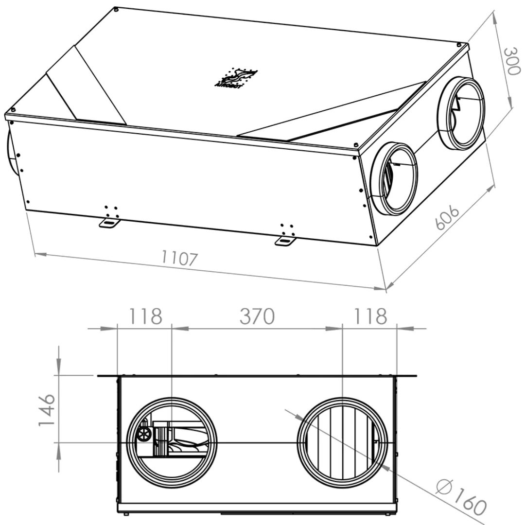 rekuperator-airobot-l-wymiary