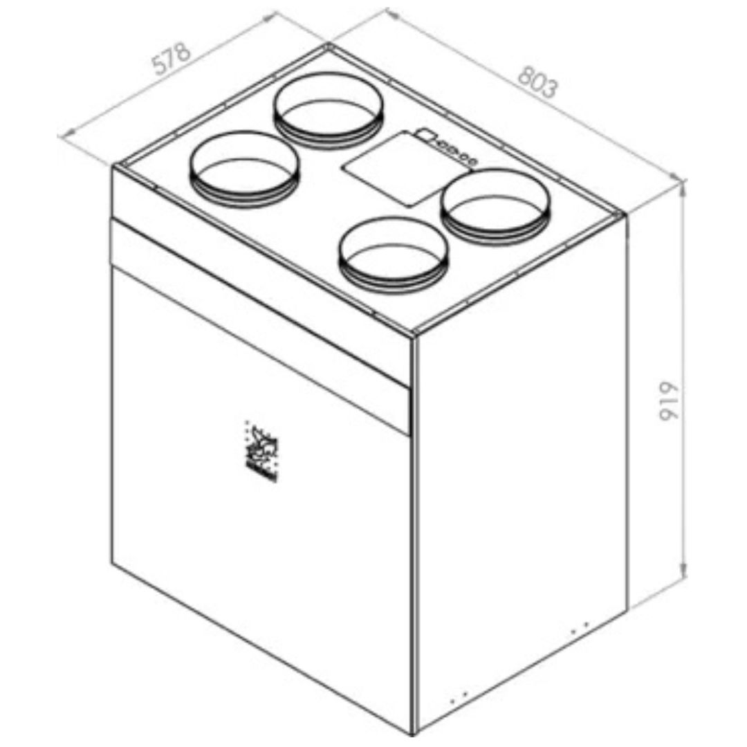 rekuperator-airobot-s1-wymiary
