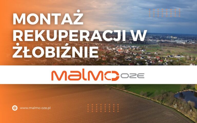 Montaż rekuperacji w Żłobiźnie