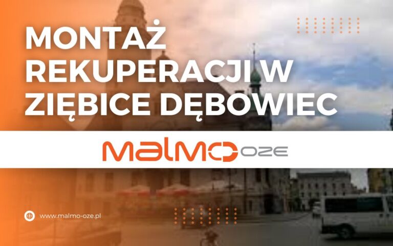 Montaż rekuperacji w miejscowości Ziębice Dębowiec