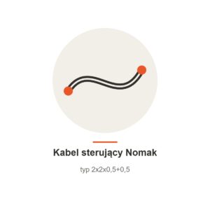 Kabel sterujący Nomak, typ 2x2x0,5+0,5