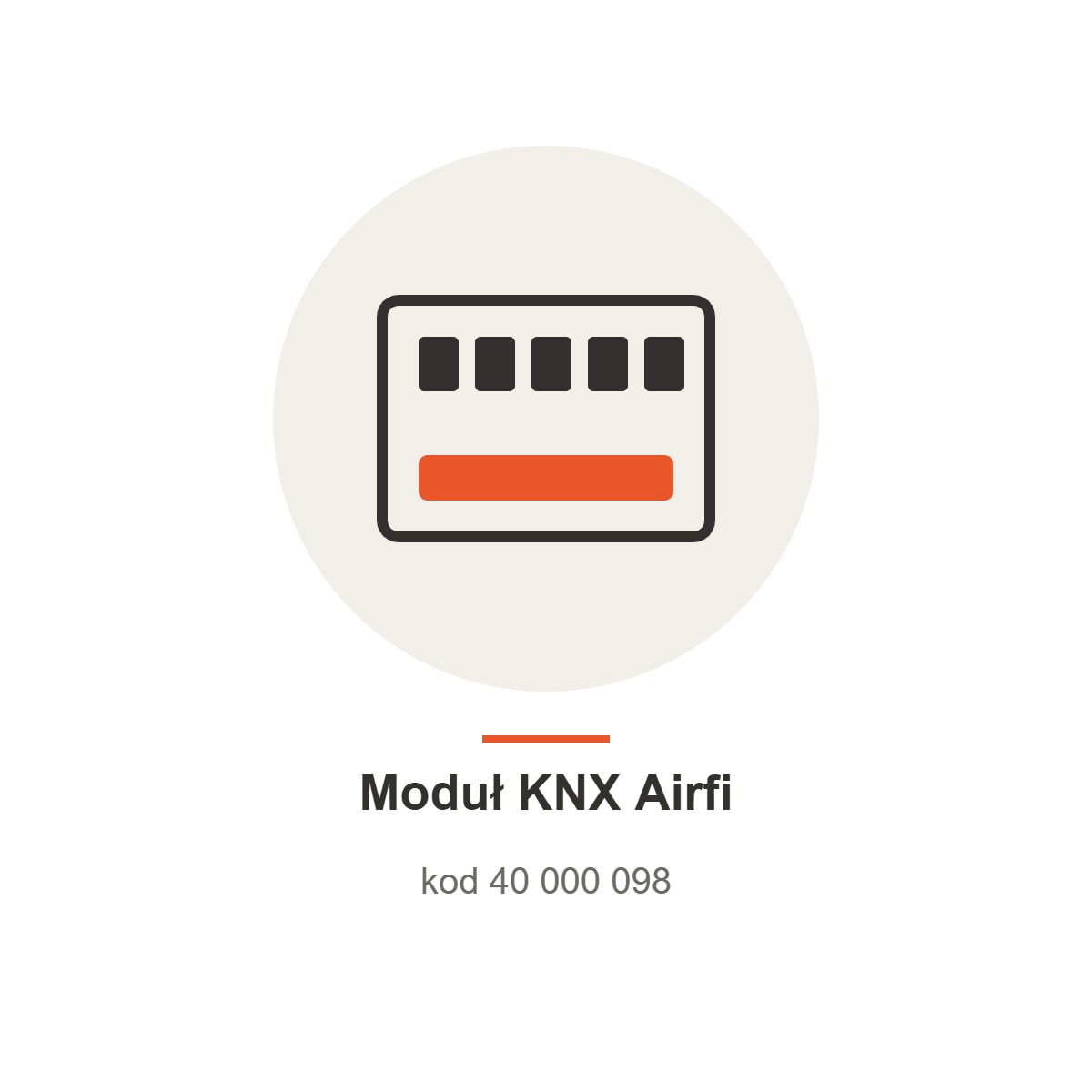 Moduł KNX Airfi, kod 40 000 098
