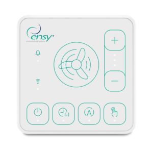 Panel sterujący Ensy S1 z przyciskami, wskaźnikiem Wi-Fi i regulacją wydajności