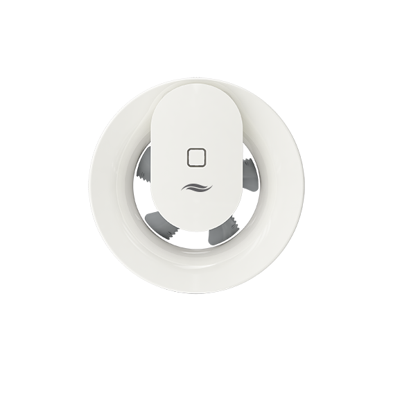 Wentylator wyciągowy inVENTer Pulsar, biały front.